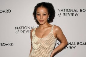 Chase Infiniti Turns Heads in Sheer Knit Dress