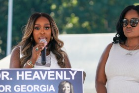 Quad Webb and Dr. Heavenly Kimes at her campaign kickoff event