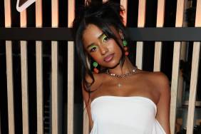 Tyla Poses in Backless Minidress Amid Grammys Run