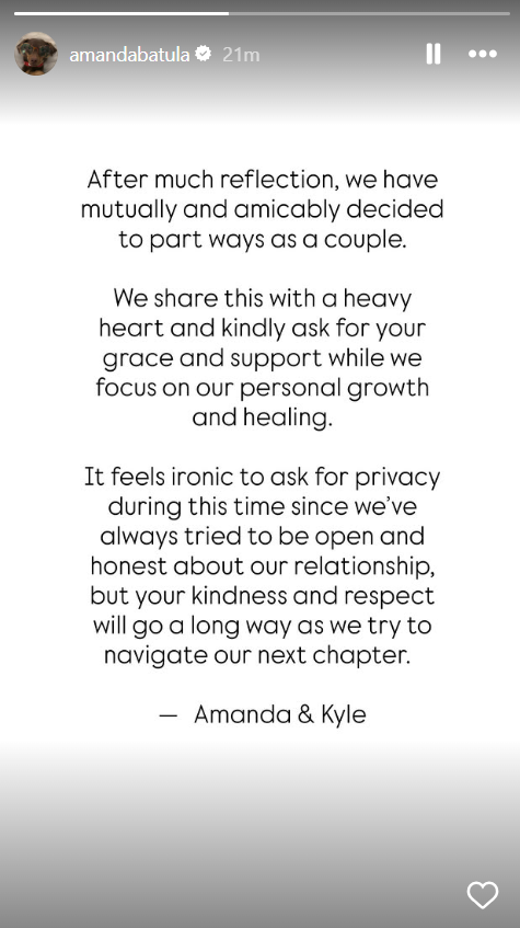 Summer House Amanda Kyle split